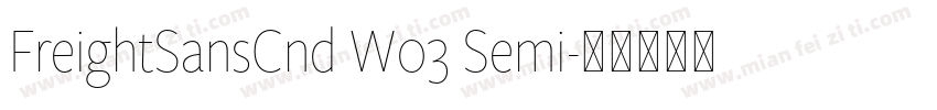 FreightSansCnd W03 Semi字体转换